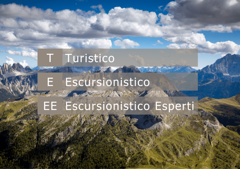 Scala delle difficoltà escursionistiche CAI (T, E, EE)